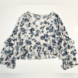 AE - Printed Bell Sleeve Top (XL)